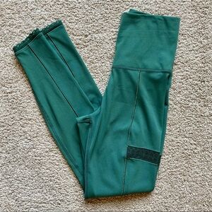 NIKE 7/8 Yoga Dri-FIT Green Lace Leggings